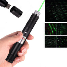 Load image into Gallery viewer, 10000m USB Charging Laser Torch Green Laser Pointer High Powerful Dot Single Starry Burning Match