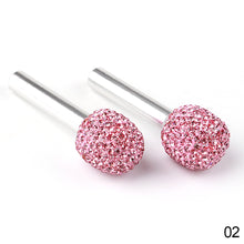 Load image into Gallery viewer, 2Pcs Car Door Pin Lock Knob Pull Pins Diamond Bling Aluminum Alloy Door Handle Security Door Latch Lock Pin Accessories