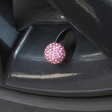 Load image into Gallery viewer, 4Pcs Universal Car Tire Valve Caps Crystal Diamond Bling Rhinestone Shining Dustproof Valve Stem Caps Accessories