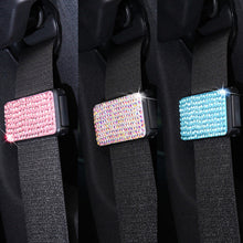 Load image into Gallery viewer, 1Pc Universal Car Seat Belt Clip Adjustable Seat Belts Stopper Buckle Diamond Rhinestone Vehicle Safety Belt Clamp Accessories