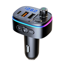Load image into Gallery viewer, FM Transmitter Bluetooth Wireless Car kit Handsfree Dual USB Car Fast Charger 3.1A MP3 Music TF Card USB disk AUX Player Colorful
