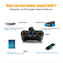 Load image into Gallery viewer, 0.5m Socket Cigarett e Lighter Splitter ZNB02 Car Charger Adapter 3.5A Dual USB Ports Support Volmeter / Temperature LED Display