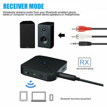 Load image into Gallery viewer, 2 IN 1 Real Stereo Bluetooth -compatible 4.2 Receiver Transmitter Bluetooth Wireless Adapter Audio With 3.5MM AUX For TV MP3 PC