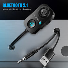 Load image into Gallery viewer, Bluetooth Receiver 5.1 AUX Audio 3.5mm Wireless Adapter for Hands-Free Car Amplifier Speaker Headphone