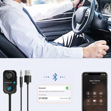 Load image into Gallery viewer, Bluetooth Receiver 5.1 AUX Audio 3.5mm Wireless Adapter for Hands-Free Car Amplifier Speaker Headphone
