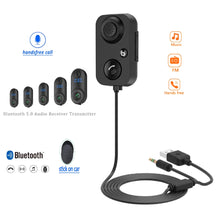 Load image into Gallery viewer, USB Car Bluetooth-compatible 5.0 Receiver Player Adapter Audio Converter LED Digital Display Handsfree Wireless Adapter