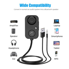 Load image into Gallery viewer, USB Car Bluetooth-compatible 5.0 Receiver Player Adapter Audio Converter LED Digital Display Handsfree Wireless Adapter