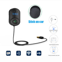 Load image into Gallery viewer, USB Car Bluetooth-compatible 5.0 Receiver Player Adapter Audio Converter LED Digital Display Handsfree Wireless Adapter