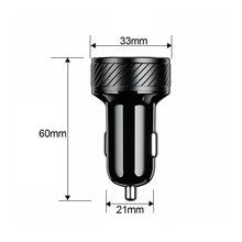 Load image into Gallery viewer, Car Charger Socket PD3.0 & QC3.0 USB Ports USB with Touch Switch Fast Car Adapter Triple Aluminum Metal 18W