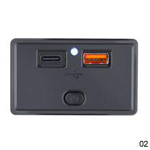 Load image into Gallery viewer, Car Charger Socket USB +PD 12V/24V USB Charging Outlet Power Adapter for Motorcycle Camper Truck ATV Boat Car RV 3.1A 4.8A