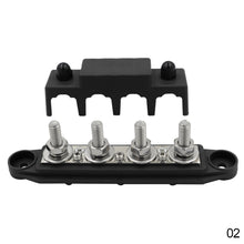 Load image into Gallery viewer, RV Ship 4 Post Power Distribution Block Terminal Screw M8 M10 High Current Wiring Stud Battery Junction Block