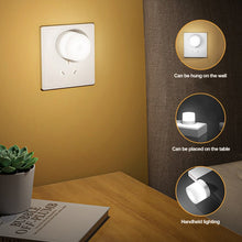 Load image into Gallery viewer, USB Plug Lamp Computer Mobile Power Charging USB Small Book Lamps LED Eye Protection Reading Light Small Round Light Night Light