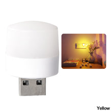 Load image into Gallery viewer, USB Plug Lamp Computer Mobile Power Charging USB Small Book Lamps LED Eye Protection Reading Light Small Round Light Night Light