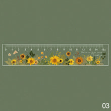 Load image into Gallery viewer, 15cm Daisy Rose Ruler Straightedge Multifunction DIY Drawing Tools Student Flower Rulers School Office Supplies