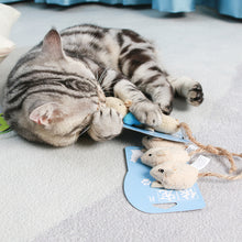 Load image into Gallery viewer, 3pcs/lot Mix Pet Catnip Mouse Cats Toys Chewing Biting Teething Plush Toys Kitten Playing Mice Toys Pet Supplies