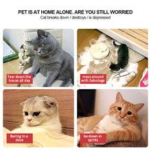 Load image into Gallery viewer, Cute Cat Face Catnip Cats Toy Kitten Teeth Chewing Biting Plush Toys Cat Plush Thumb Pillow Pet Accessories