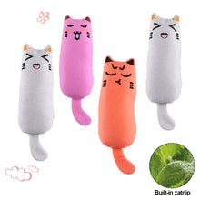 Load image into Gallery viewer, Cute Cat Face Catnip Cats Toy Kitten Teeth Chewing Biting Plush Toys Cat Plush Thumb Pillow Pet Accessories