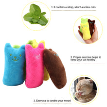 Load image into Gallery viewer, Cute Cat Face Catnip Cats Toy Kitten Teeth Chewing Biting Plush Toys Cat Plush Thumb Pillow Pet Accessories