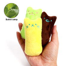 Load image into Gallery viewer, Cute Cat Face Catnip Cats Toy Kitten Teeth Chewing Biting Plush Toys Cat Plush Thumb Pillow Pet Accessories