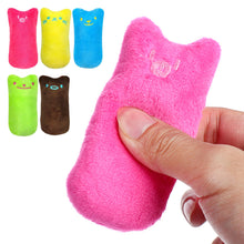 Load image into Gallery viewer, Cute Cat Face Catnip Cats Toy Kitten Teeth Chewing Biting Plush Toys Cat Plush Thumb Pillow Pet Accessories