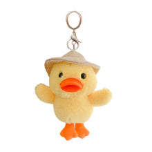 Load image into Gallery viewer, 12cm Cute Angry Chicken Plush Toys Key Chain Bag Pendant Cute Duck Doll for Kids Children Birthday Christmas Gifts Toys