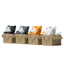Load image into Gallery viewer, Cute Cat Figurines Miniature Cartoon Animal Decor Figure Craft Ornament Micro Landscape Kawaii Desk Car Interior Accessories Home Decoration Kids Gift