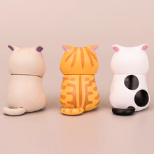 Load image into Gallery viewer, Cute Cat Figurines Miniature Cartoon Animal Decor Figure Craft Ornament Micro Landscape Kawaii Desk Car Interior Accessories Home Decoration Kids Gift