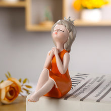 Load image into Gallery viewer, Nordic Style Girl Sculpture Character Resin Model Ornament Car Interior Decoration Figurines Home Office Decor Miniature