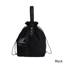 Load image into Gallery viewer, Insulated Cotton Bento Bag Adjustable Drawstring Design Wide Opening Tote School Lunch Handbag Dinner Container Food Storage Bags Picnic Accessories