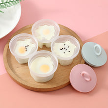 Load image into Gallery viewer, 4 Pcs/Set Cute Egg Cooker Tools with Brush Plastic Egg Mould Poacher Baking Egg Mold Cups Steamer Kitchen Accessories Gadgets for Kid