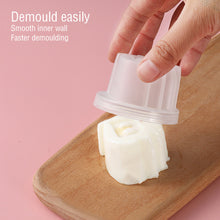 Load image into Gallery viewer, 4 Pcs/Set Cute Egg Cooker Tools with Brush Plastic Egg Mould Poacher Baking Egg Mold Cups Steamer Kitchen Accessories Gadgets for Kid