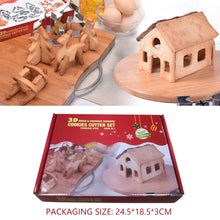 Load image into Gallery viewer, 18 Pcs/Set 3D Mini House Scenery Christmas Cookie Cutter Stainless Steel Biscuit Mold Handmade Gingerbread House Xmas Tree Mould Fondant Cutter Baking Decoration Tool