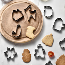 Load image into Gallery viewer, 12Pcs/set Christmas Cookie Cutter Set Stainless Steel Biscuit Mold Gingerbread Xmas Tree Mold Cake Decoration Tool DIY Baking Gift