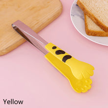 Load image into Gallery viewer, Japanese Cat Paw Shape Food Tongs 3 Sizes Anti Heat Bread Clip Meal Tong Cute Cartoon Stainless Steel Barbecue Tongs Sandwich Baking Clip Kitchen Gadgets