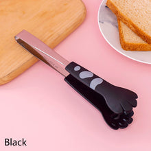 Load image into Gallery viewer, Japanese Cat Paw Shape Food Tongs 3 Sizes Anti Heat Bread Clip Meal Tong Cute Cartoon Stainless Steel Barbecue Tongs Sandwich Baking Clip Kitchen Gadgets