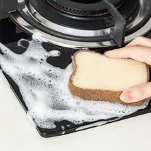 Load image into Gallery viewer, Toast Bread Shape Dish-washing Sponges Softer Sandwich Magic Sponge Washable Scrubber Tools for Pots Dishes Kitchen Accessories Household Cleaning Gadget