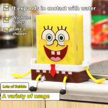 Load image into Gallery viewer, Kawaii Sponges Storage Holder Cute Cartoon Wall Mounted Sponge Sink Drain Rack Storage Basket Household Supply Kitchen Accessory