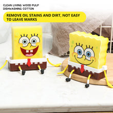 Load image into Gallery viewer, Kawaii Sponges Storage Holder Cute Cartoon Wall Mounted Sponge Sink Drain Rack Storage Basket Household Supply Kitchen Accessory