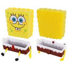 Load image into Gallery viewer, Kawaii Sponges Storage Holder Cute Cartoon Wall Mounted Sponge Sink Drain Rack Storage Basket Household Supply Kitchen Accessory