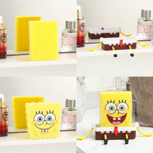 Load image into Gallery viewer, Kawaii Sponges Storage Holder Cute Cartoon Wall Mounted Sponge Sink Drain Rack Storage Basket Household Supply Kitchen Accessory