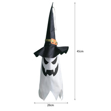Load image into Gallery viewer, Halloween LED Flashing Light Hanging Ghost Halloween Party Dress Up Glowing Wizard Hat Lamp Horror Props Home Bar Decoration