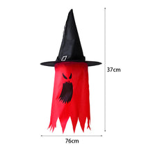 Load image into Gallery viewer, Halloween LED Flashing Light Hanging Ghost Halloween Party Dress Up Glowing Wizard Hat Lamp Horror Props Home Bar Decoration