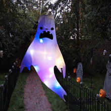 Load image into Gallery viewer, Large Size LED Halloween Ghost Outdoor Light Festival Dress Up Skeleton Horror Hanging Glowing Halloween Party Decor