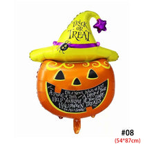 Load image into Gallery viewer, Halloween Pumpkin Ghost Balloons Decorations Spider Foil Balloons Inflatable Toys Bat Globos Halloween Party Supplies Kids Toys