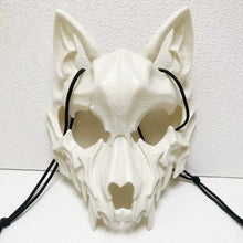Load image into Gallery viewer, Japanese Dragon God Mask Halloween Werewolf Mask Skull Scary Half Face Mask Masquerade Ball Party Cosplay Props