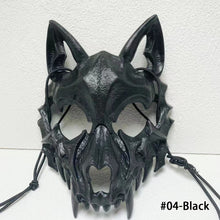 Load image into Gallery viewer, Japanese Dragon God Mask Halloween Werewolf Mask Skull Scary Half Face Mask Masquerade Ball Party Cosplay Props