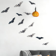 Load image into Gallery viewer, Black Bat 3D Wall Stickers Halloween Party DIY Horror Bats Decorative Wall Decal Removable Sticker Home Decor