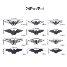Load image into Gallery viewer, Black Bat 3D Wall Stickers Halloween Party DIY Horror Bats Decorative Wall Decal Removable Sticker Home Decor