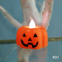 Load image into Gallery viewer, Halloween Pumpkin Candle Light LED Lights Halloween Party Supplies Lantern Lamp Ornaments Props Halloween Home Decorations