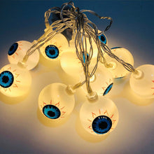 Load image into Gallery viewer, 2m 10Led Halloween Ghost Eye Led Light String Festival Bar Home Party Decor Halloween Ornament